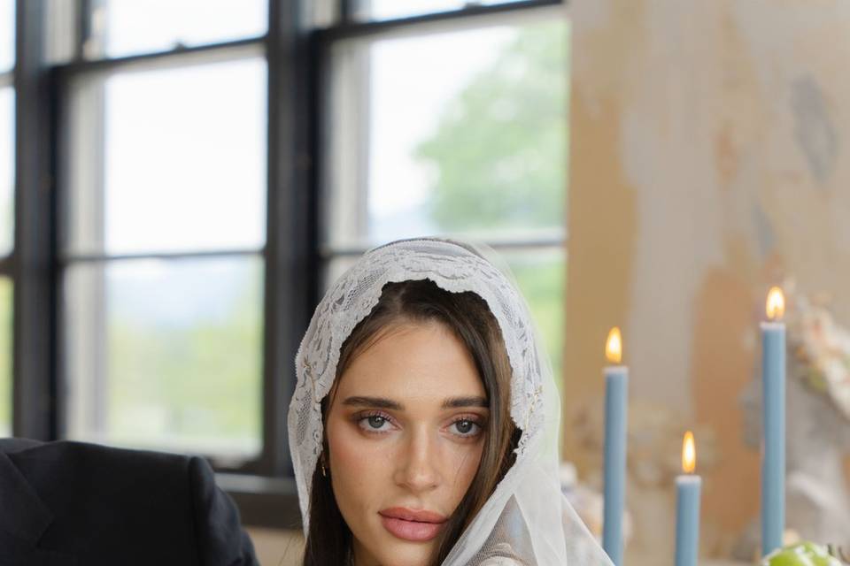 Bride in classic dress