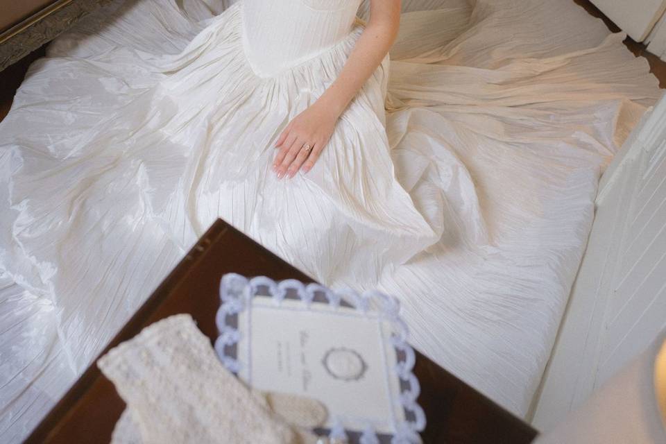 Bride artistic portrait