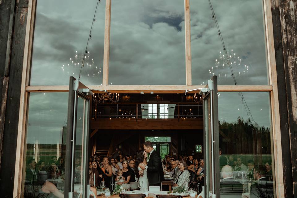 First dance in the barn