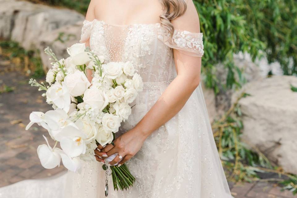 Cascading Orchid Bouquet