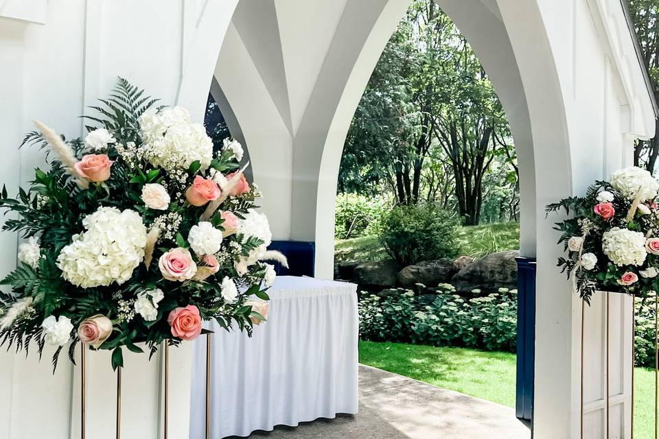 A gorgeous wooden arch