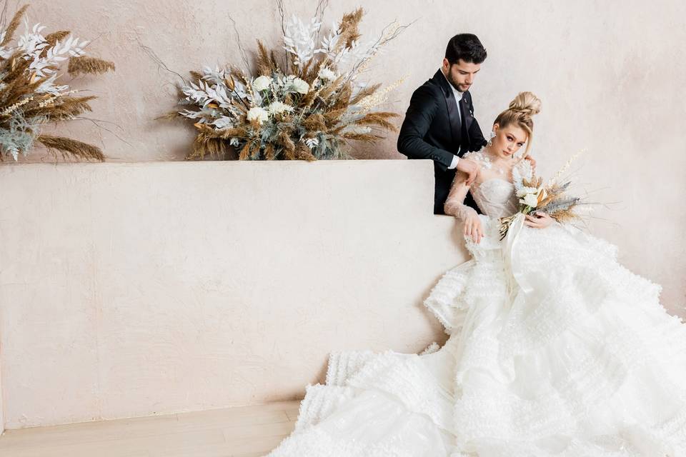 Dried Flower Wedding Florals