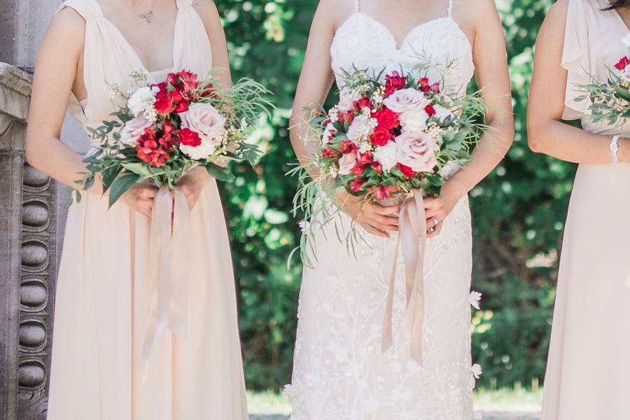 Red Bridal Bouquets