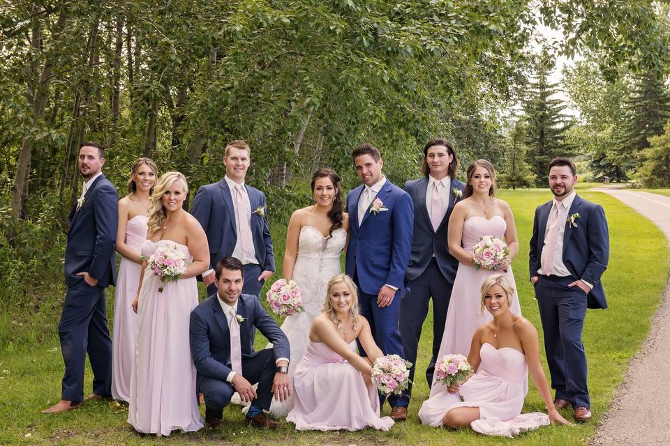 Wedding group photo