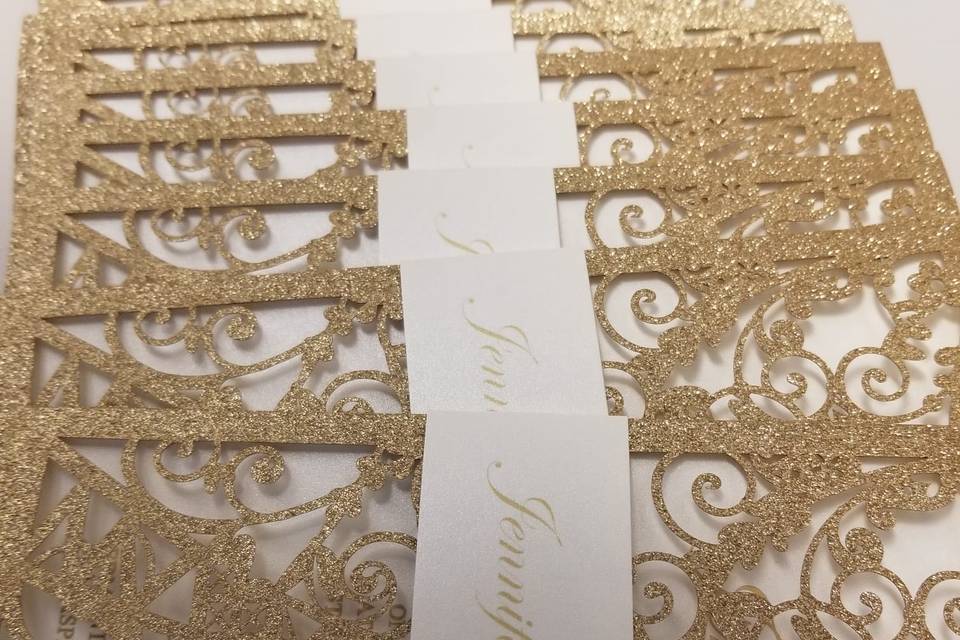 Glitter Laser Cut