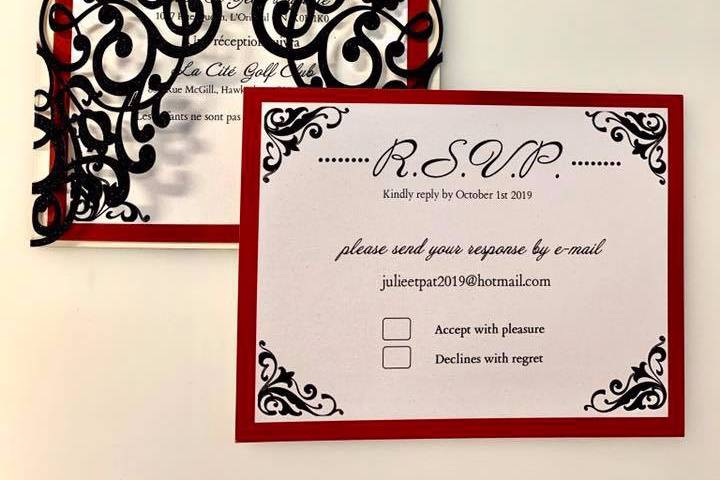 Custom invitation