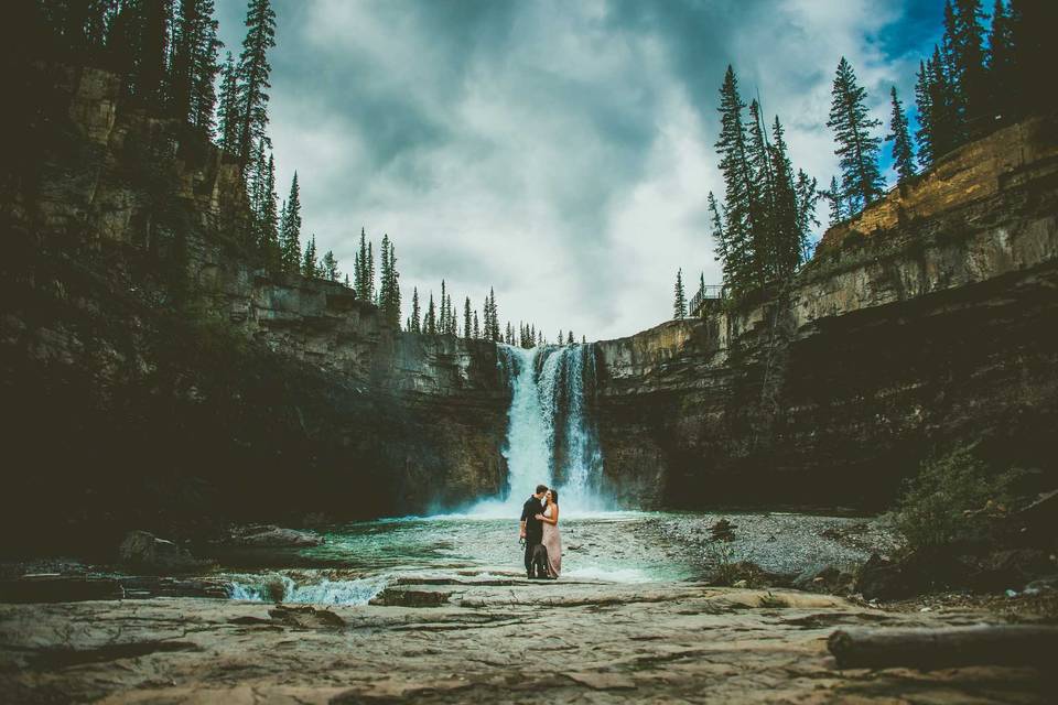 Waterfall Intimate Engagement