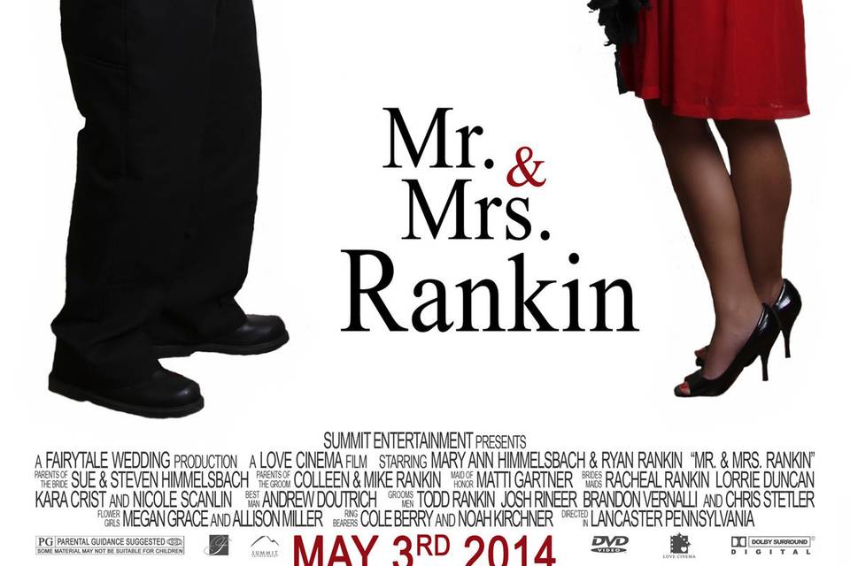 Wedding movie poster design