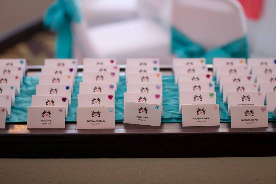 Disney escort/place card