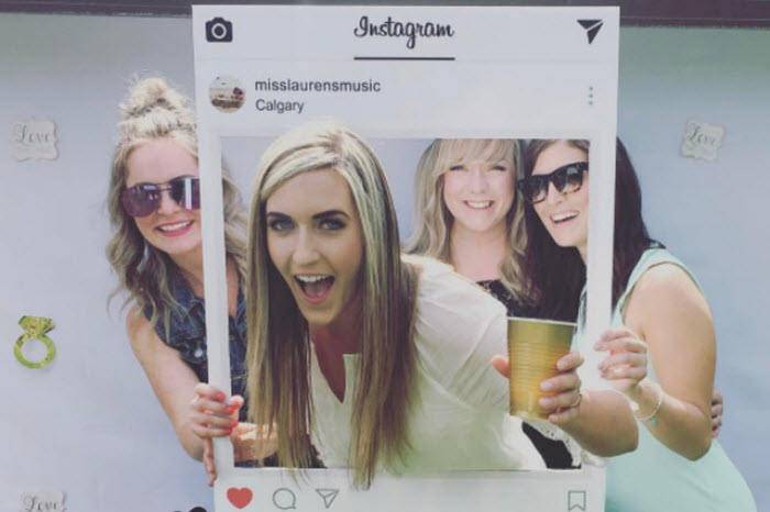 Diy printable instagram cutout