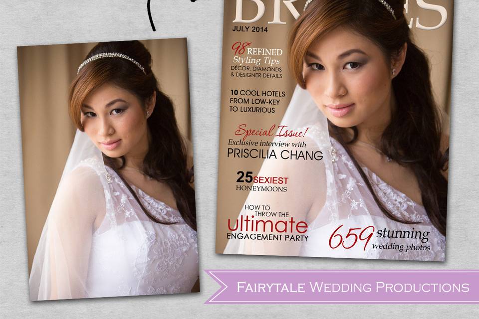 Brides magazine cover design