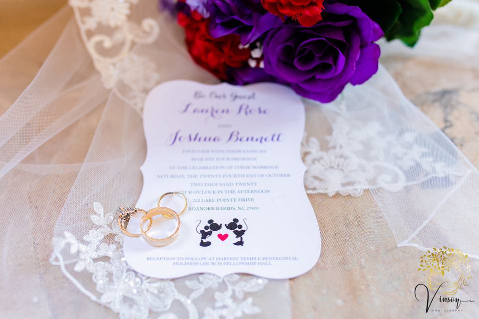 Disney-inspired invitation