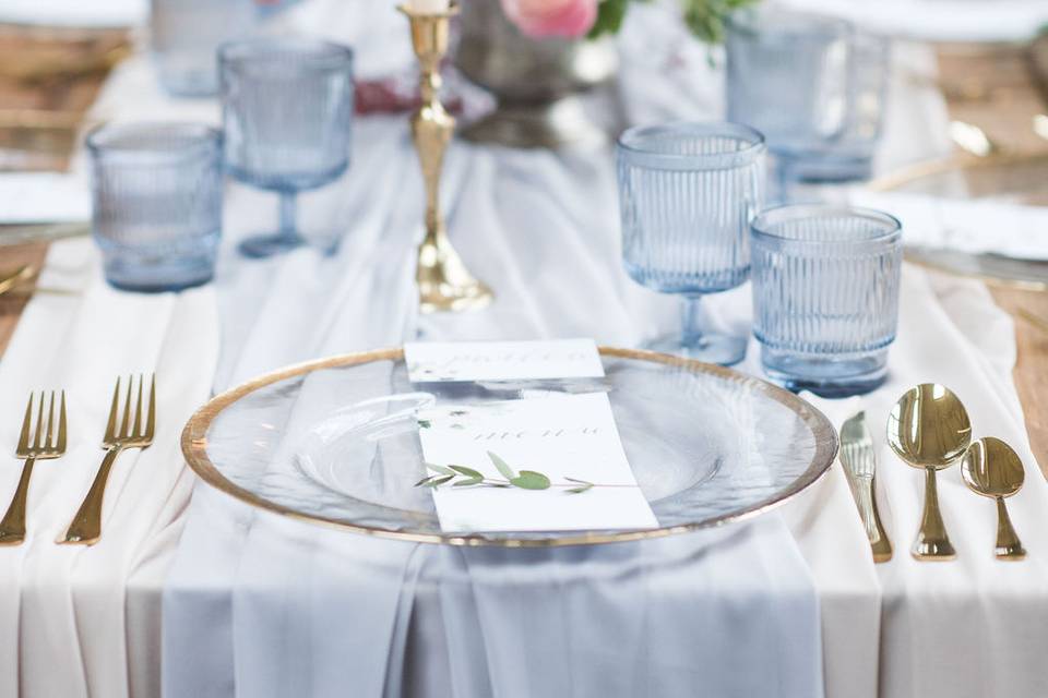 Romantic Blue Table