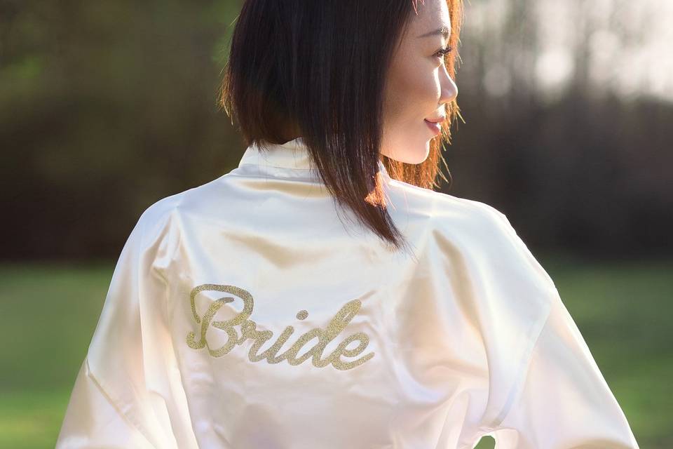 Wedding Bride white robe