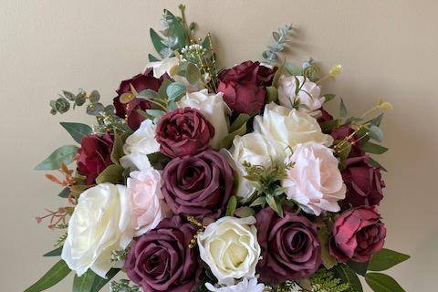 Burgundy Bridal Bouquet