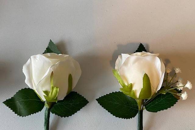 Cream Boutonnieres