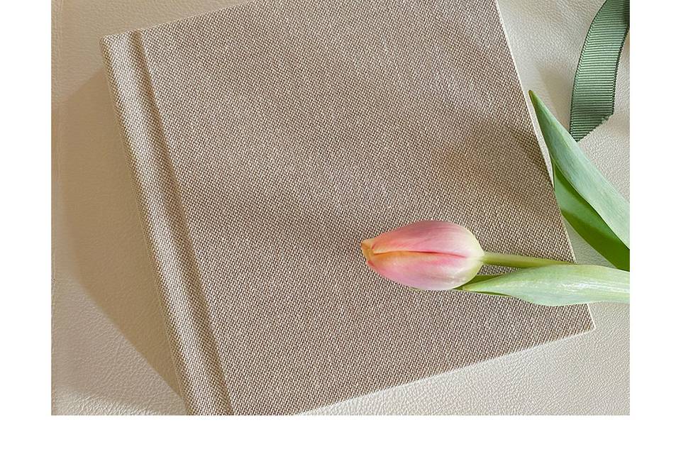 Gorgeous linen covered books