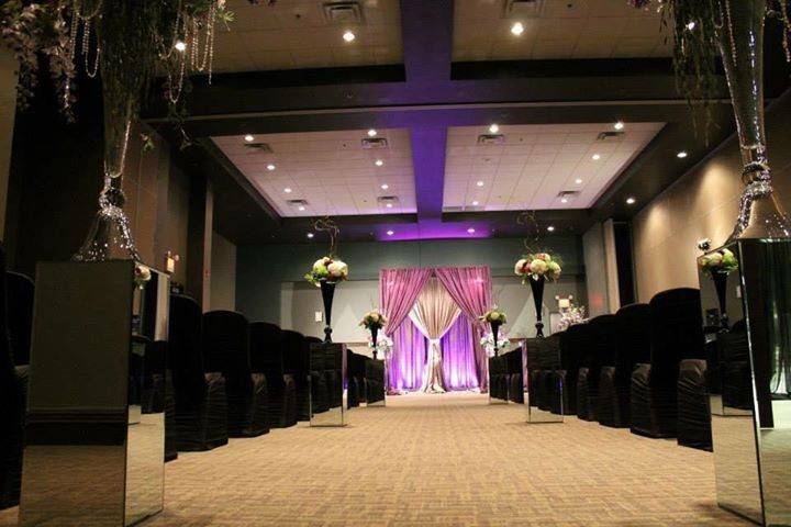 Beautifully decorated ceremony