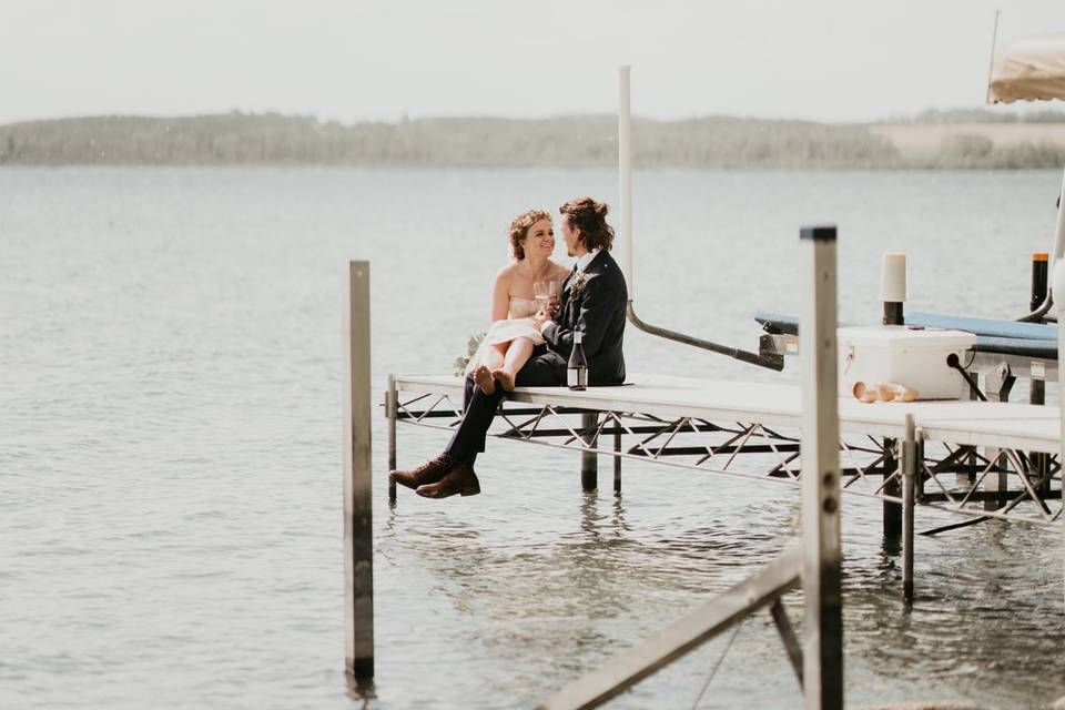 Intimate Sylvan Lake Wedding