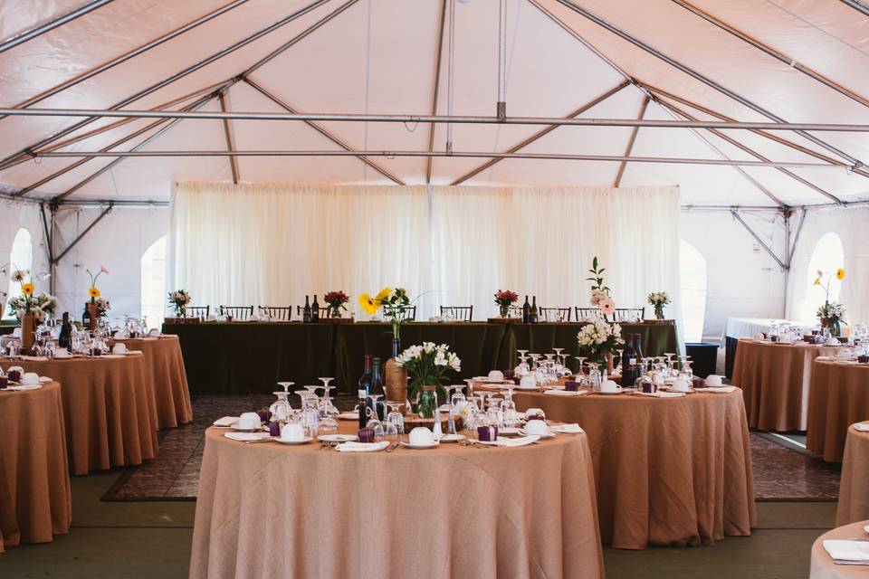 Tent wedding