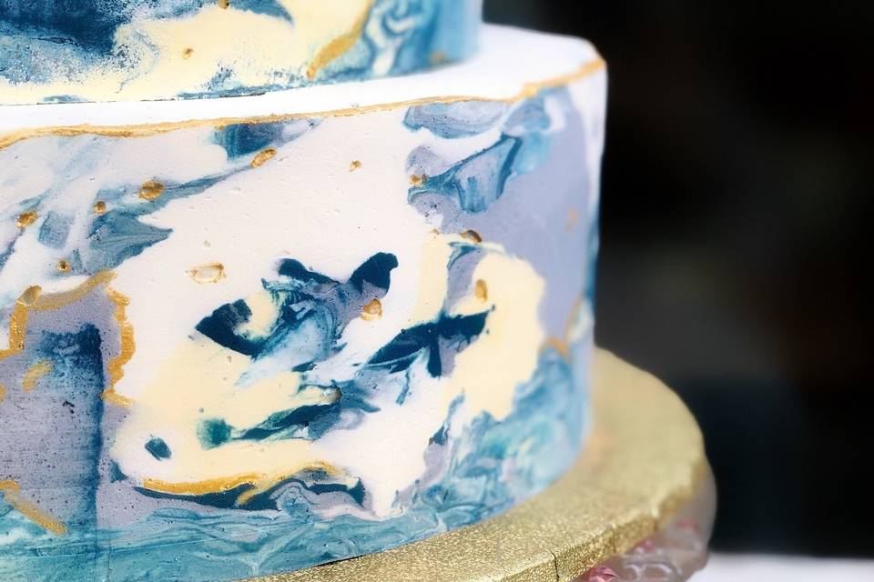 Blue Marble Buttercream