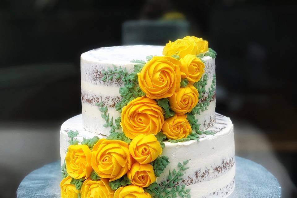 Yellow Buttercream Roses