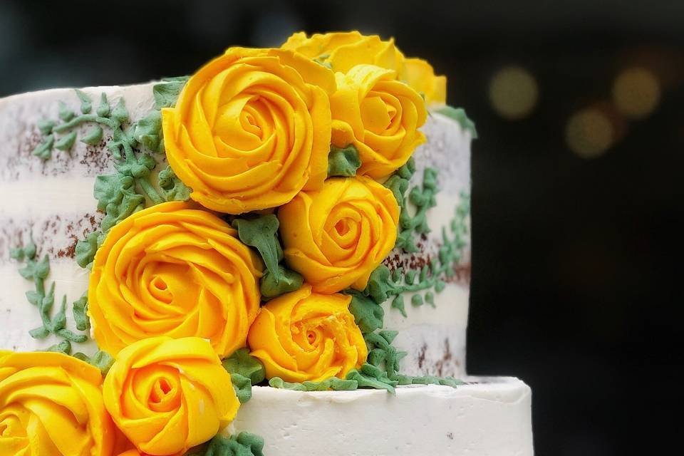 Yellow Buttercream Roses