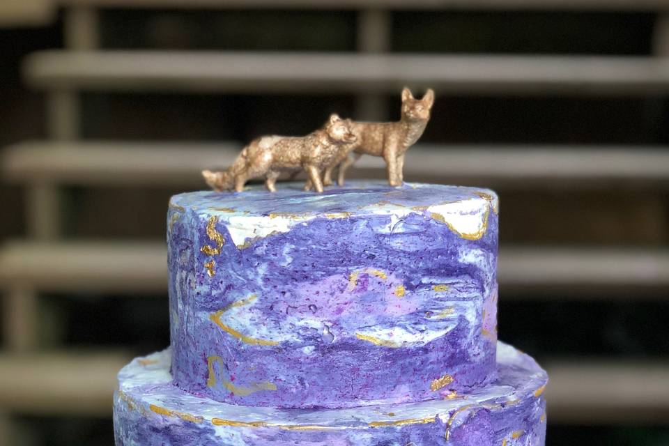 Amethyst Marble Buttercream