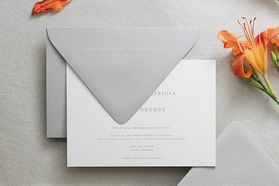 Light Grey Invites!