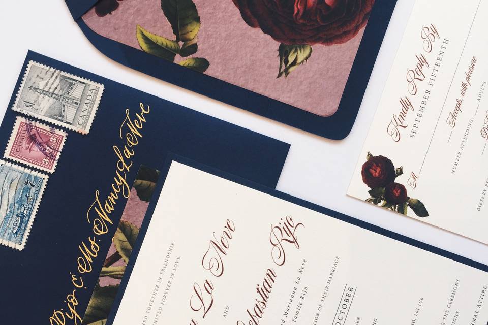 Fall Wedding Invitations