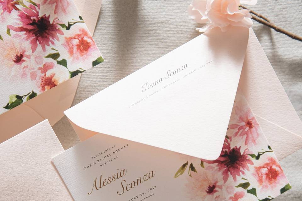 Floral Invitation