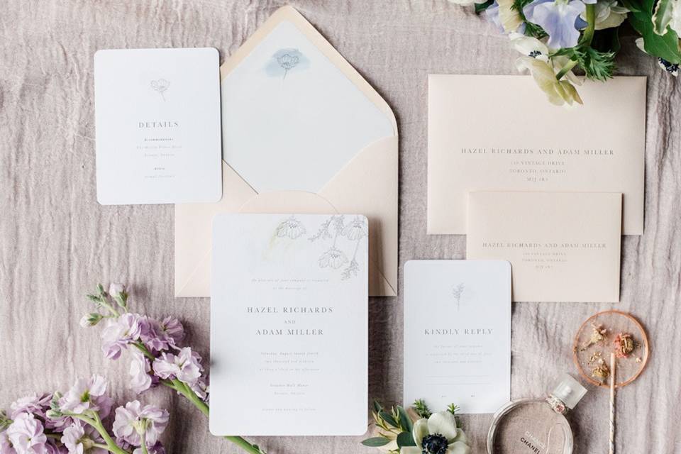 Soft Floral Invitation