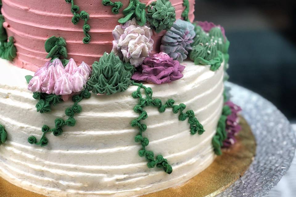 Buttercream Succulents