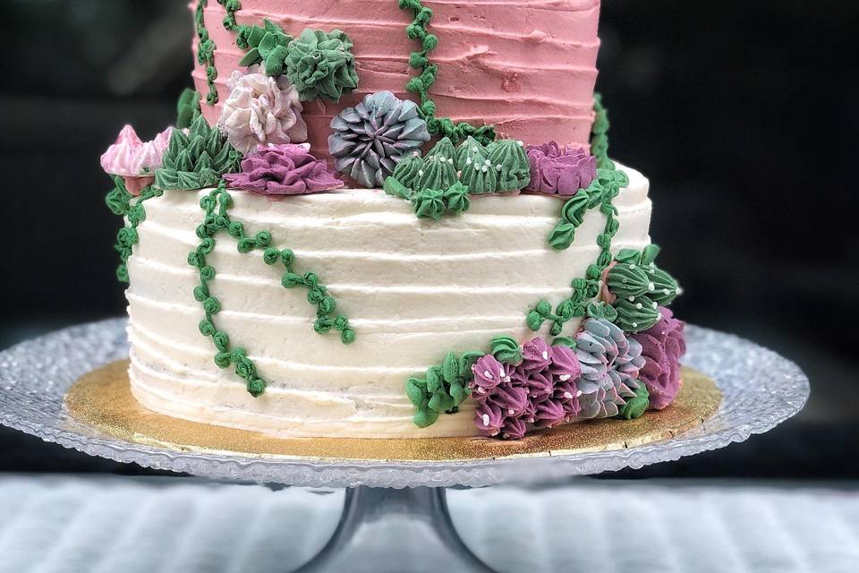 Amethyst Marble Buttercream