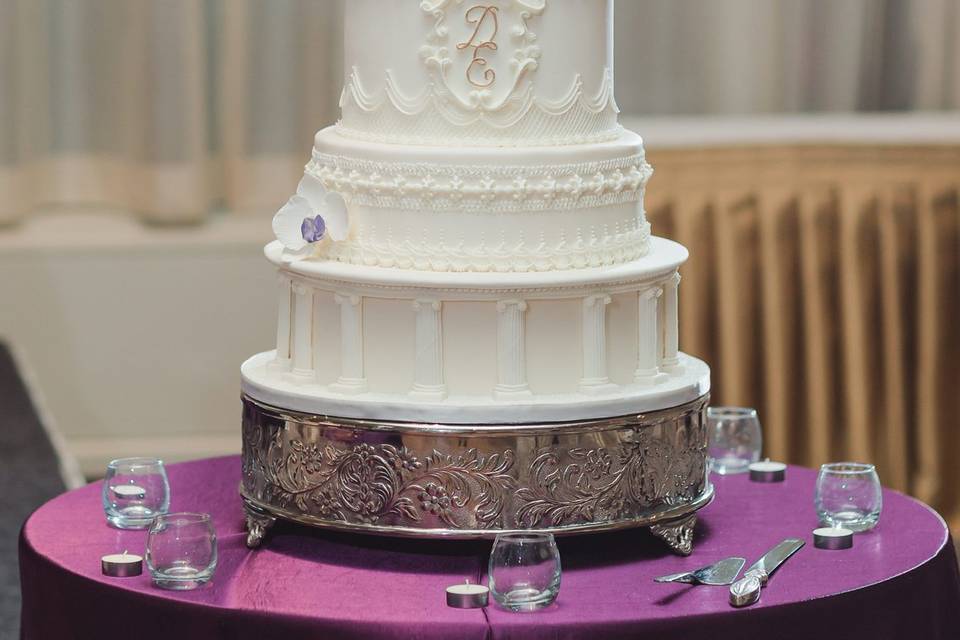 Royal Icing Piped Wedding Cake