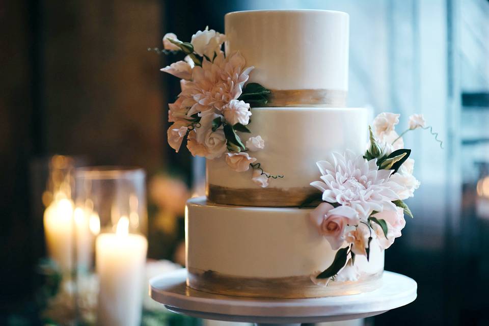 Dahlia Wedding Cake