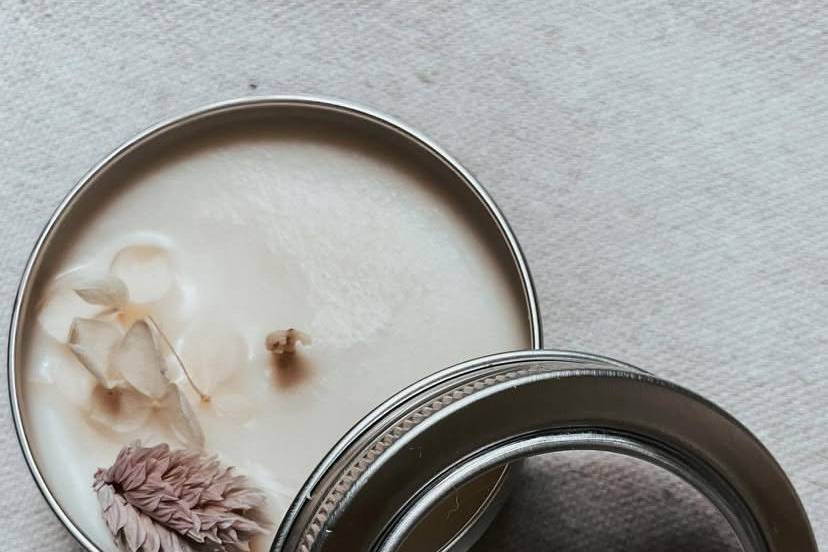 White & Blush Candles