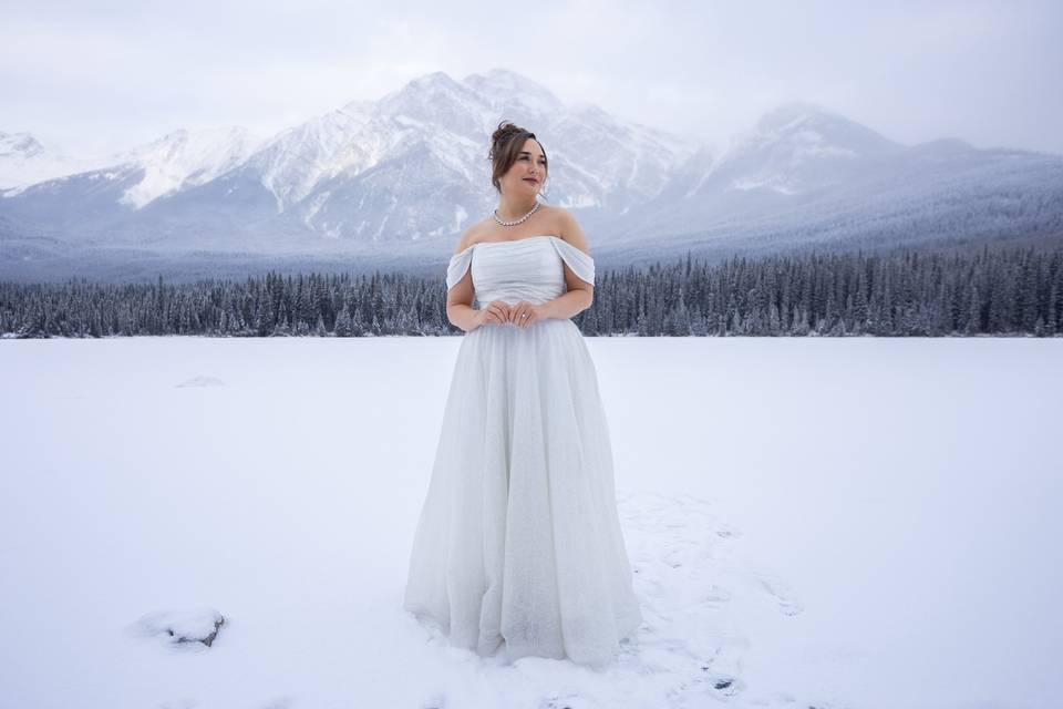 Pyramid Lake Winter Elopement