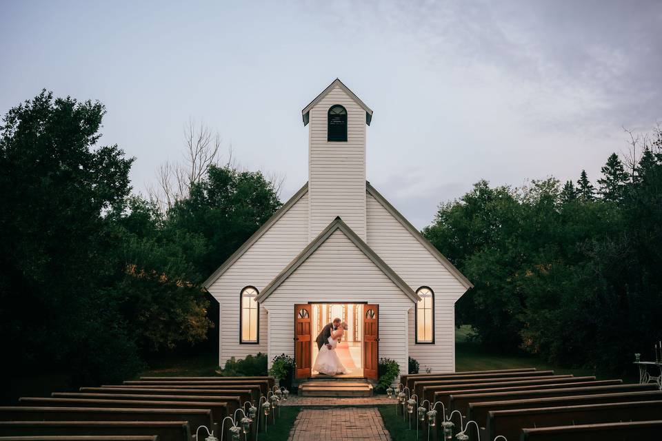 Chapel at dusk