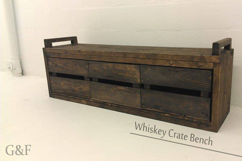 Whiskey Crate Bench