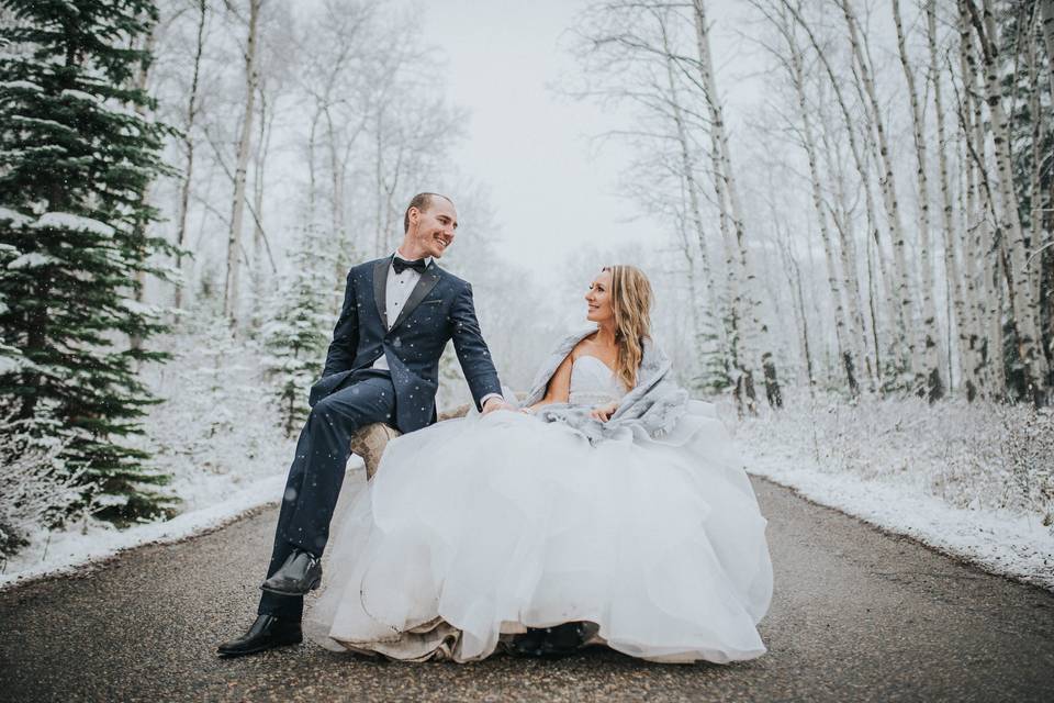 Snow day wedding