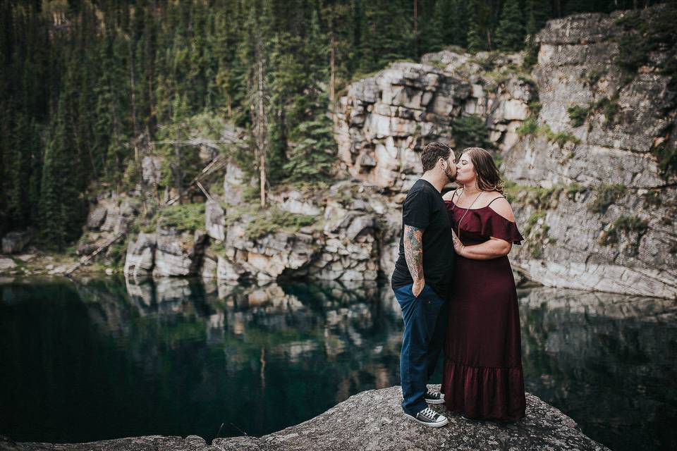 Jasper lake engagement