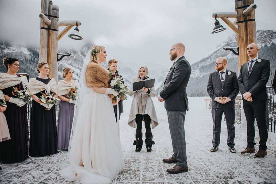 Lake louise wedding