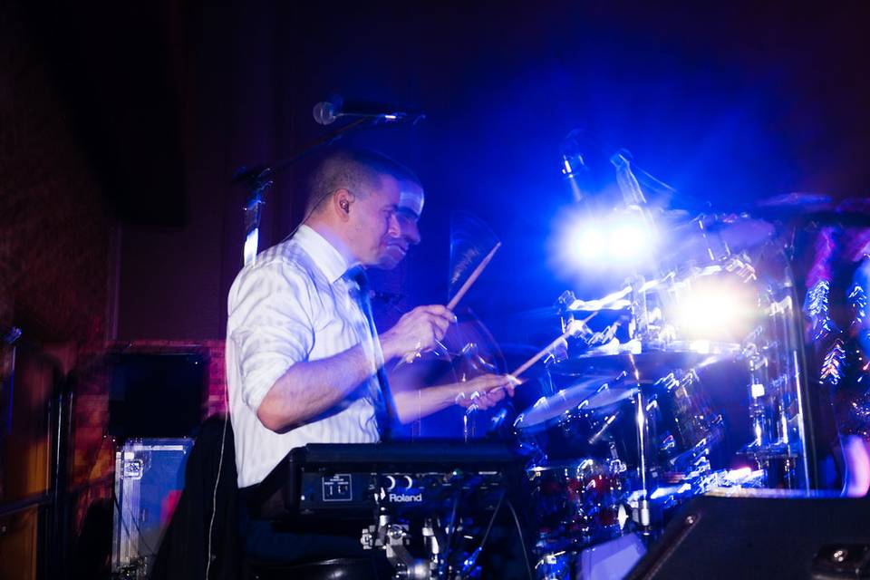 Our rock solid drummer Jamie