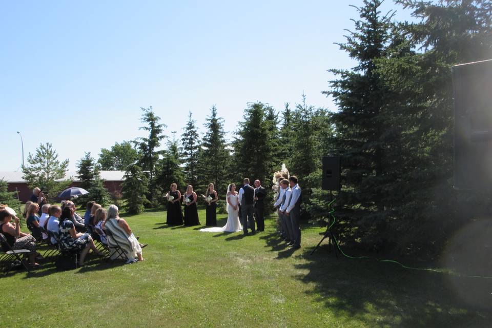 Ceremony Behind The Barn