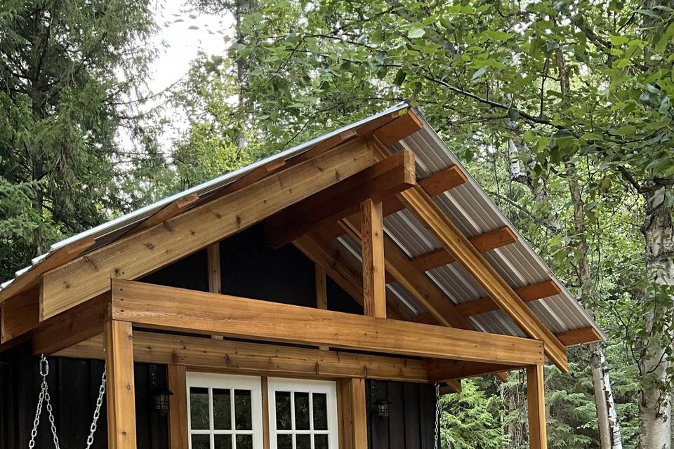 Porch swings for guests