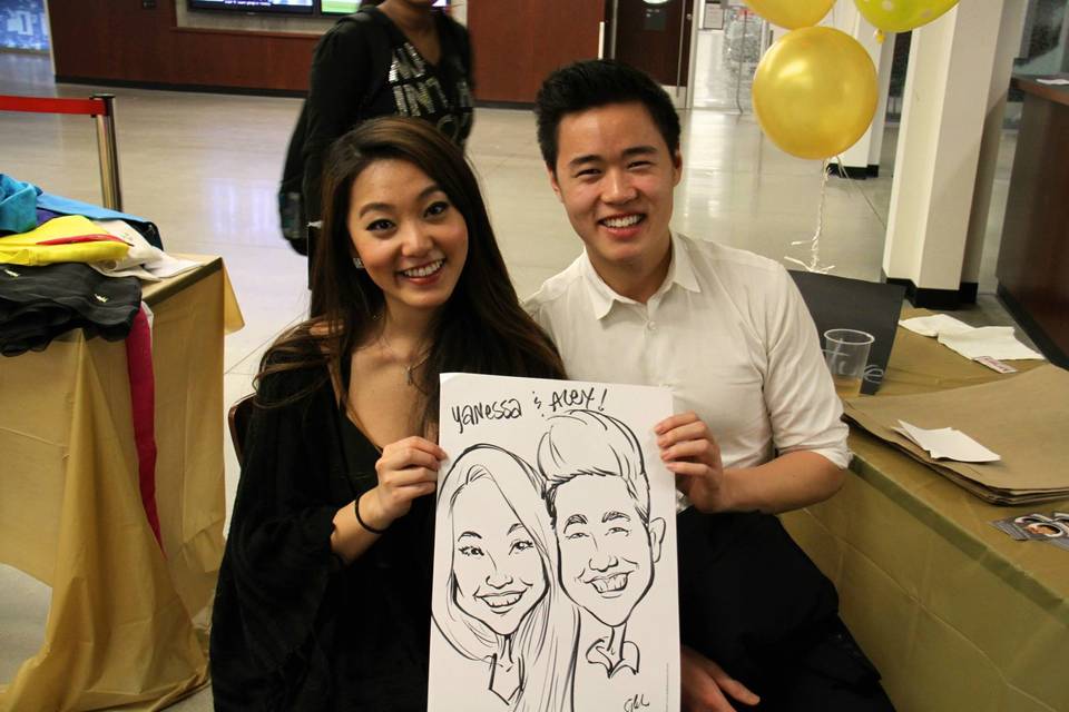 Vancouver Wedding Caricature