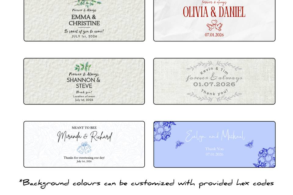 Honey Favour Labels (1)