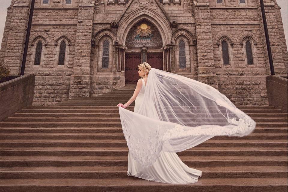 Guelph Bride heading to Church