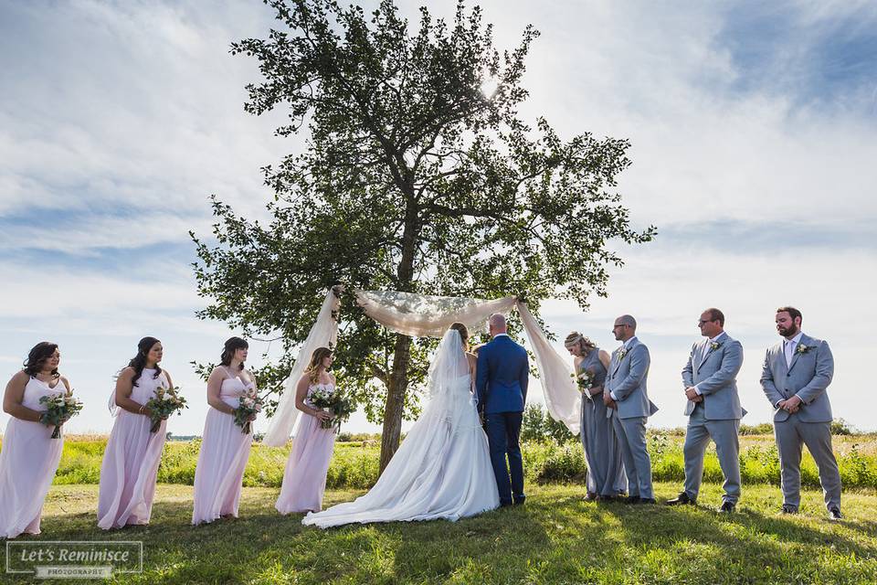 Acreage wedding